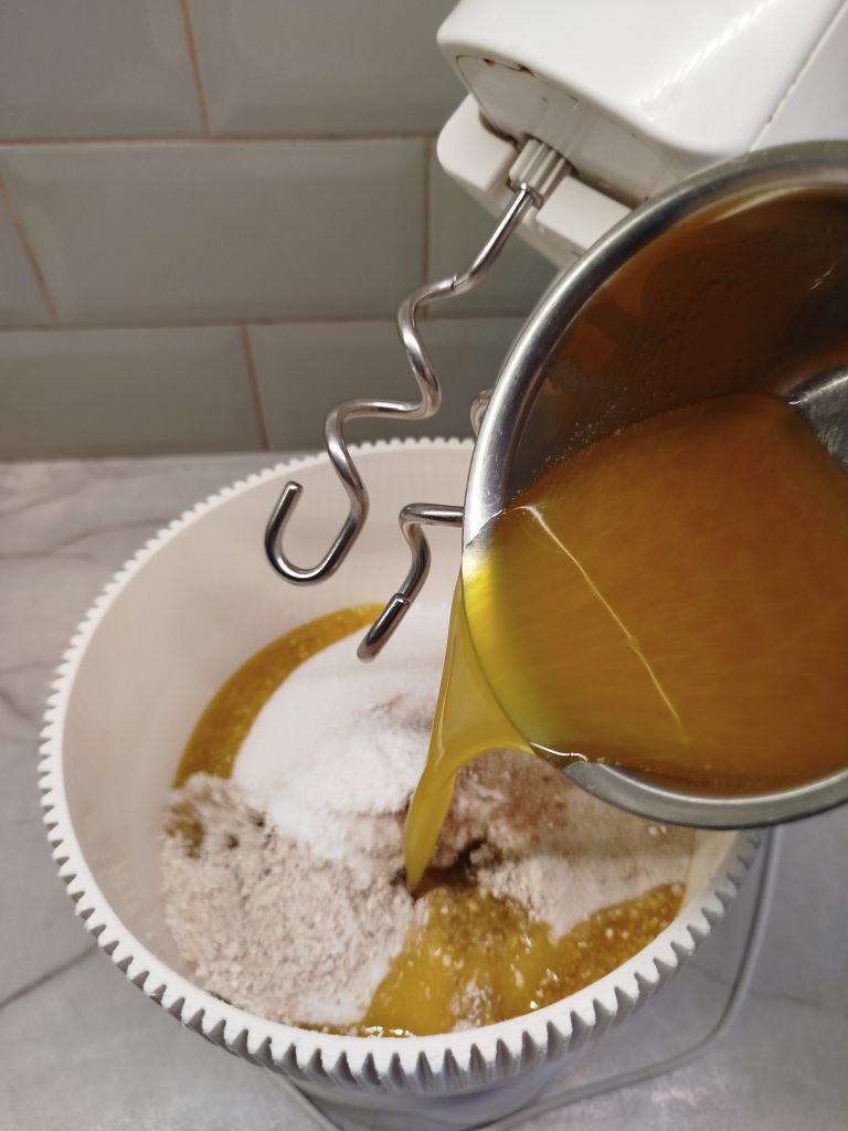 Mix all the ingredients Oat biscuits